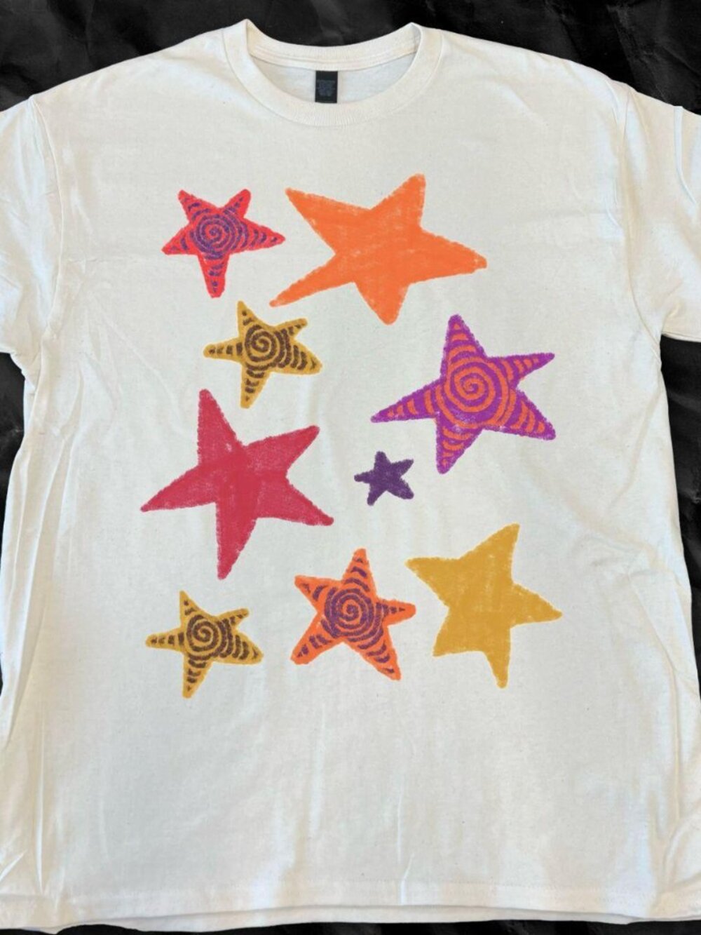VINTAGE STYLE TRIPPY STARS TEE